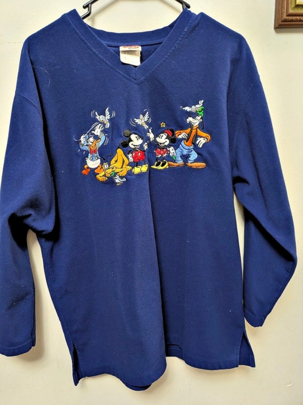 The Disney Store Disney Character Graphic Blue Long Sleeve